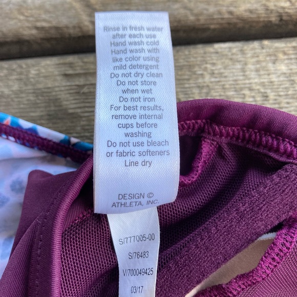 Althleta Marrekesh maroon tankini top 36B/C New without tags - Picture 4 of 6